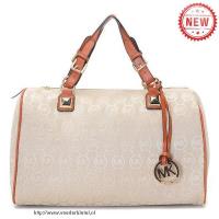 michael kors logo monogram groot vanille boekentassen Tas Original 1d4gf450